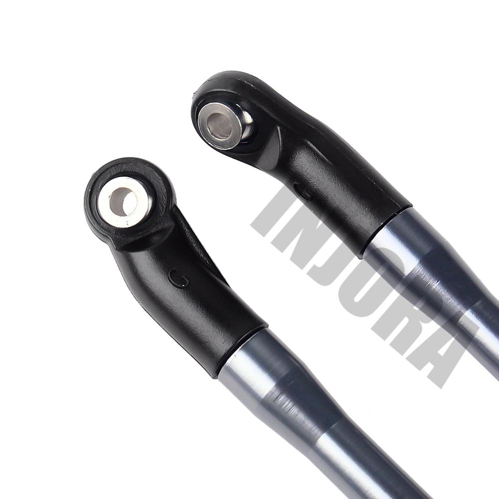 INJORA 10Pcs/Set 313mm Aluminum Links Set Plastic Rod Ends for Axial SCX10 II 90046 9 INJORA 10Pcs/Set 313mm Aluminum Links Set Plastic Rod Ends for Axial SCX10 II 90046