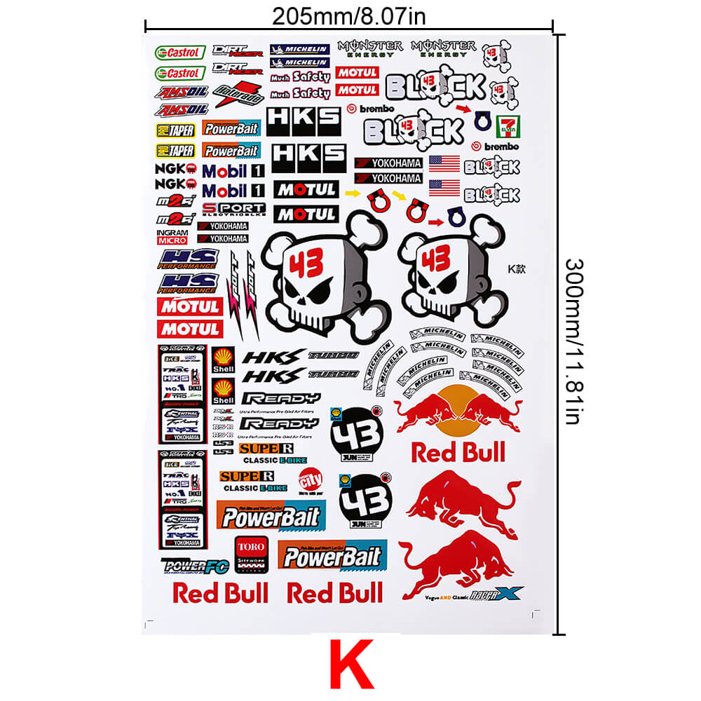 INJORA 11 PCS Decals Stickers for 1/10 Scale RC Crawler Car Axial Traxxas Redcat 13 INJORA 11 PCS Decals Stickers for 1/10 Scale RC Crawler Car Axial Traxxas Redcat