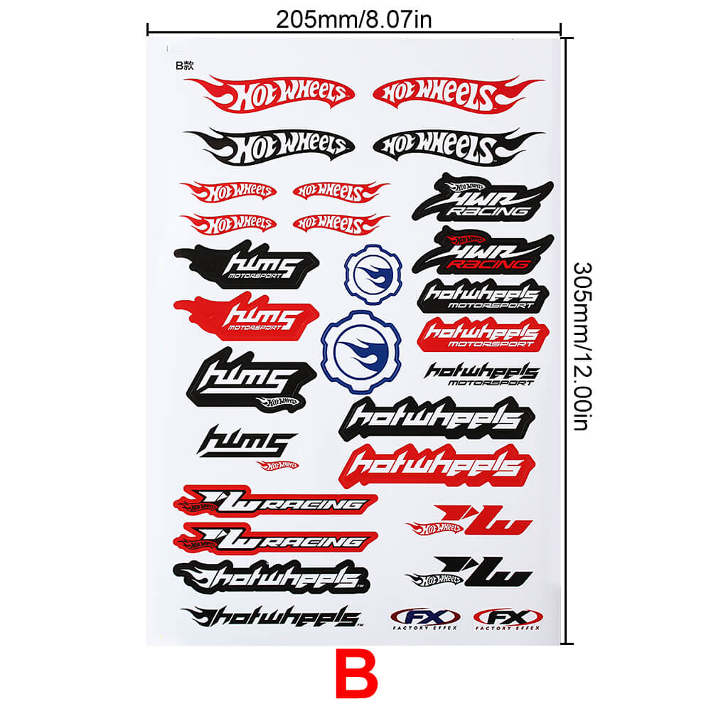 INJORA 11 PCS Decals Stickers for 1/10 Scale RC Crawler Car Axial Traxxas Redcat 4 INJORA 11 PCS Decals Stickers for 1/10 Scale RC Crawler Car Axial Traxxas Redcat