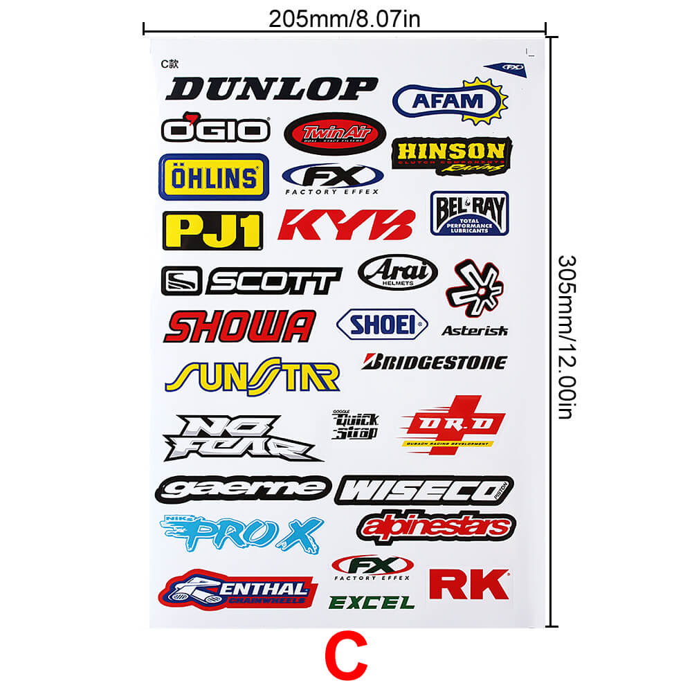 INJORA 11 PCS Decals Stickers for 1/10 Scale RC Crawler Car Axial Traxxas Redcat 5 INJORA 11 PCS Decals Stickers for 1/10 Scale RC Crawler Car Axial Traxxas Redcat