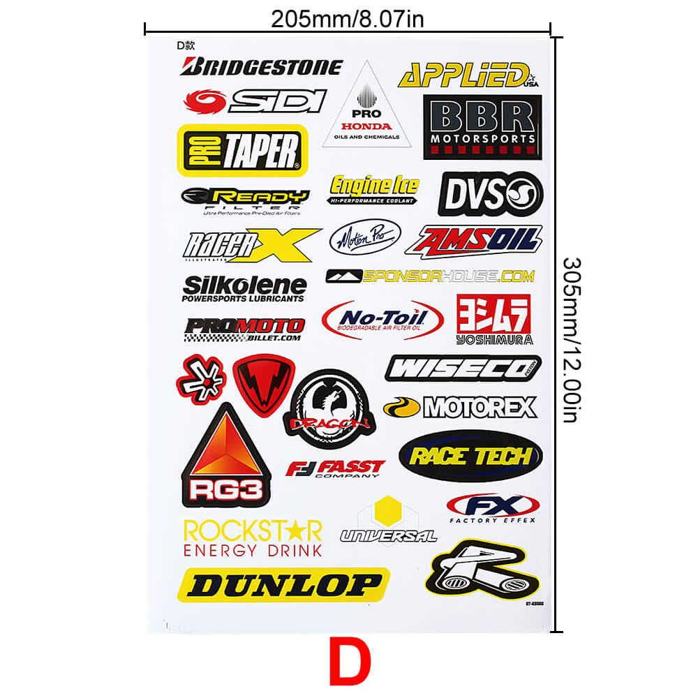 INJORA 11 PCS Decals Stickers for 1/10 Scale RC Crawler Car Axial Traxxas Redcat 6 INJORA 11 PCS Decals Stickers for 1/10 Scale RC Crawler Car Axial Traxxas Redcat