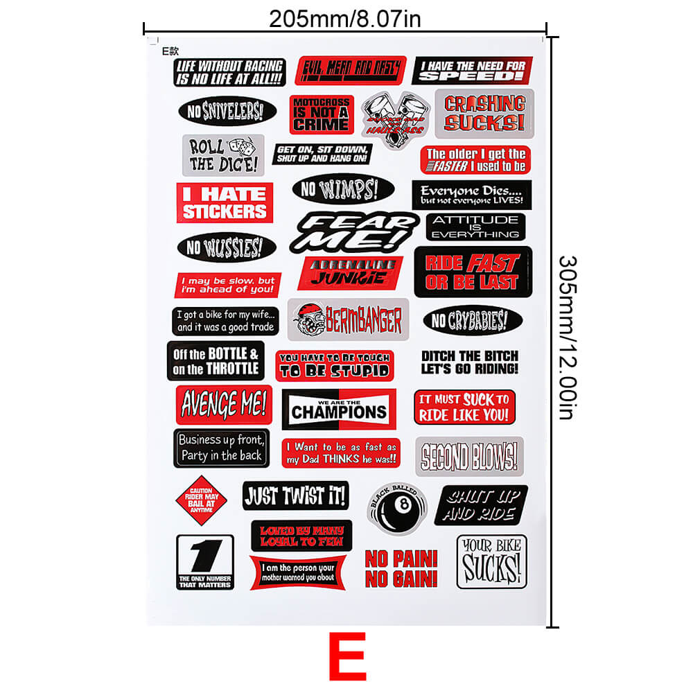 INJORA 11 PCS Decals Stickers for 1/10 Scale RC Crawler Car Axial Traxxas Redcat 7 INJORA 11 PCS Decals Stickers for 1/10 Scale RC Crawler Car Axial Traxxas Redcat