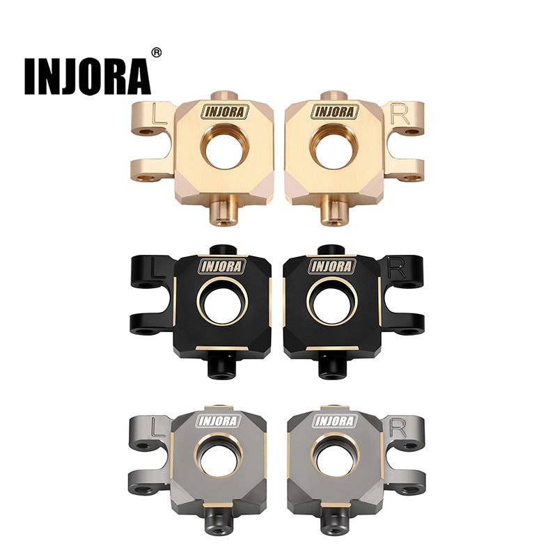 INJORA 11g/pcs Brass Steering Knuckles for 1/18 TRX4M (2) (4M-04)