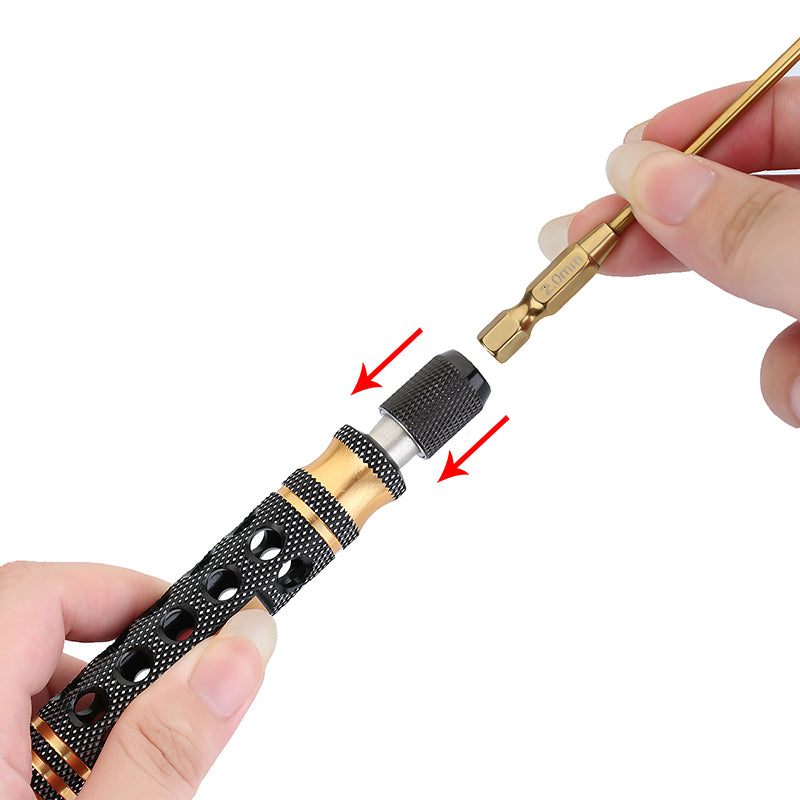 INJORA 12-in-1 Hex, Nut Driver, Phillips, Slotted Screwdriver Quick Change RC Tool Kit for 1/10 1/8 RC 7 INJORA 12-in-1 Hex, Nut Driver, Phillips, Slotted Screwdriver Quick Change RC Tool Kit for 1/10 1/8 RC