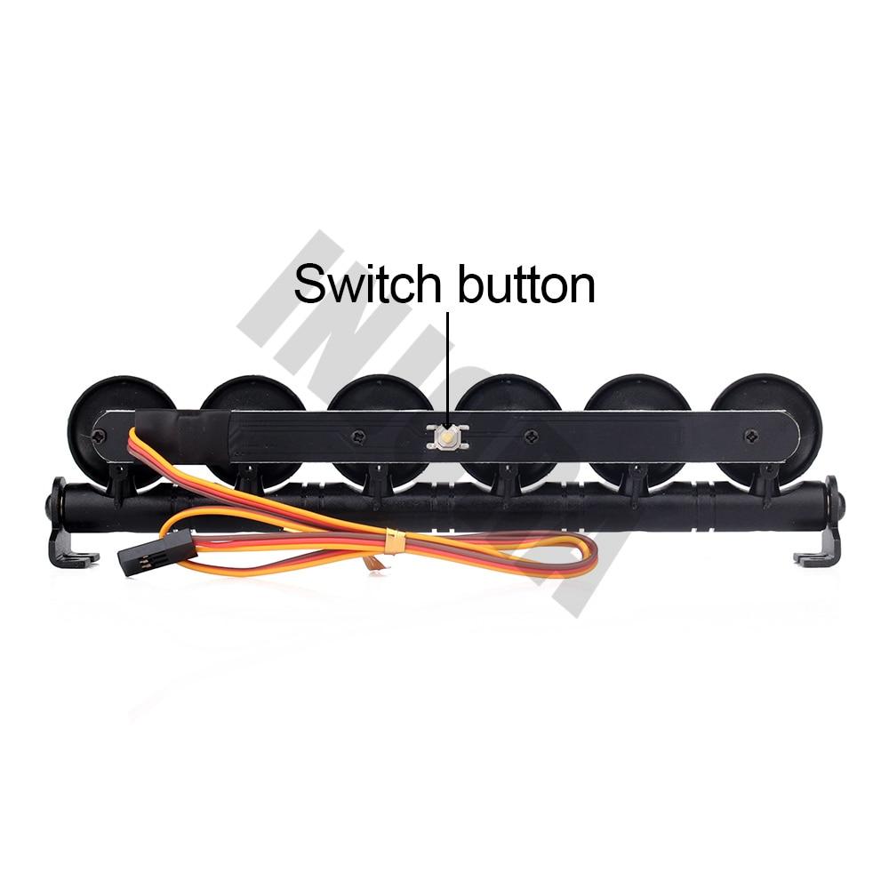 INJORA 152mm 6-Light Multi-function LED Light Bar for 1/10 1/8 RC Car 5 INJORA 152mm 6-Light Multi-function LED Light Bar for 1/10 1/8 RC Car
