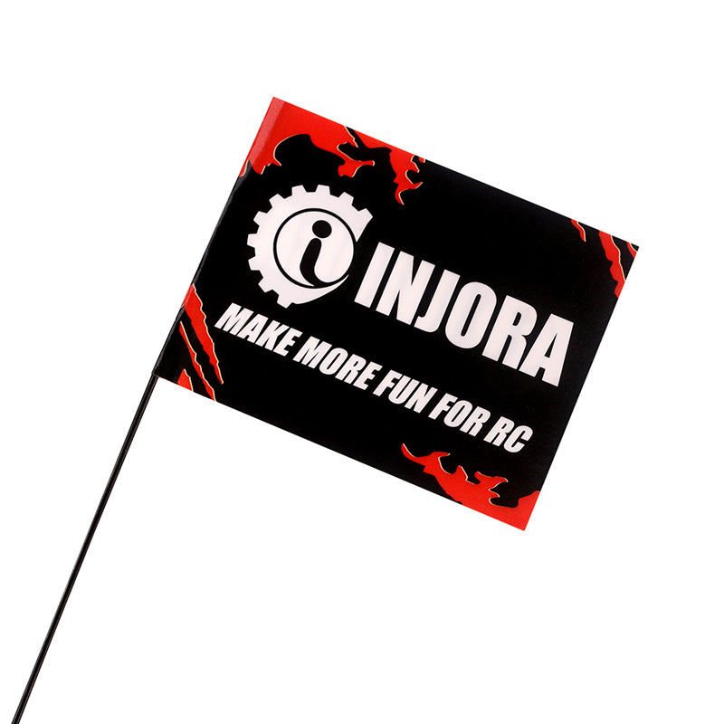 INJORA 15cm Metal Antenna with Flags for 1/18 1/24 TRX4M SCX24 FCX24 7 INJORA 15cm Metal Antenna with Flags for 1/18 1/24 TRX4M SCX24 FCX24