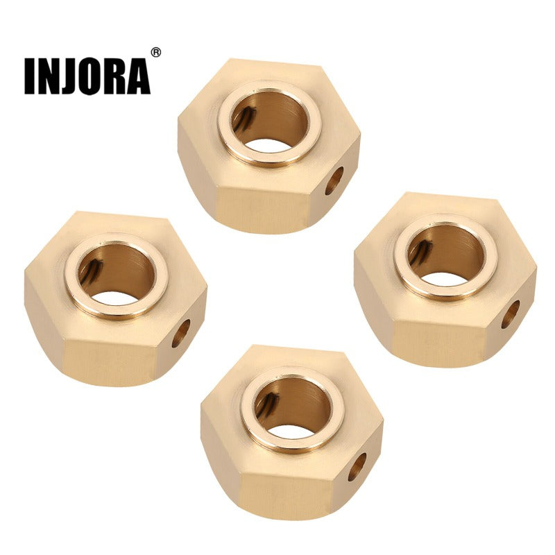 INJORA 17mm Brass Wheel Hex Hubs for 1/6 SCX6