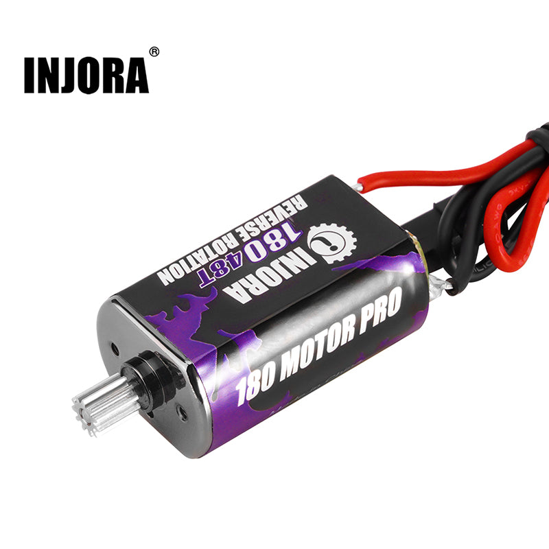 INJORA 180 PRO Brushed 48T Purple Motor with Steel Pinion for 1/18 TRX4M (INM11-48T)