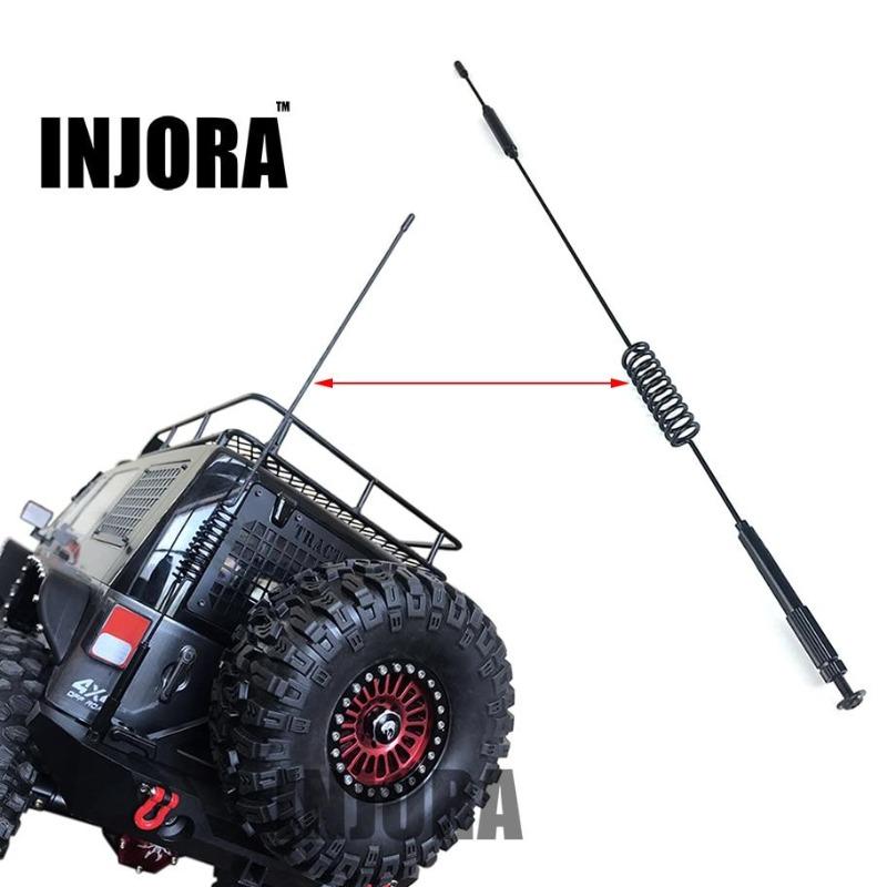 INJORA 1pc 197/289mm Metal Decorative Antenna, 1/10 Scale Accessories for RC Crawler