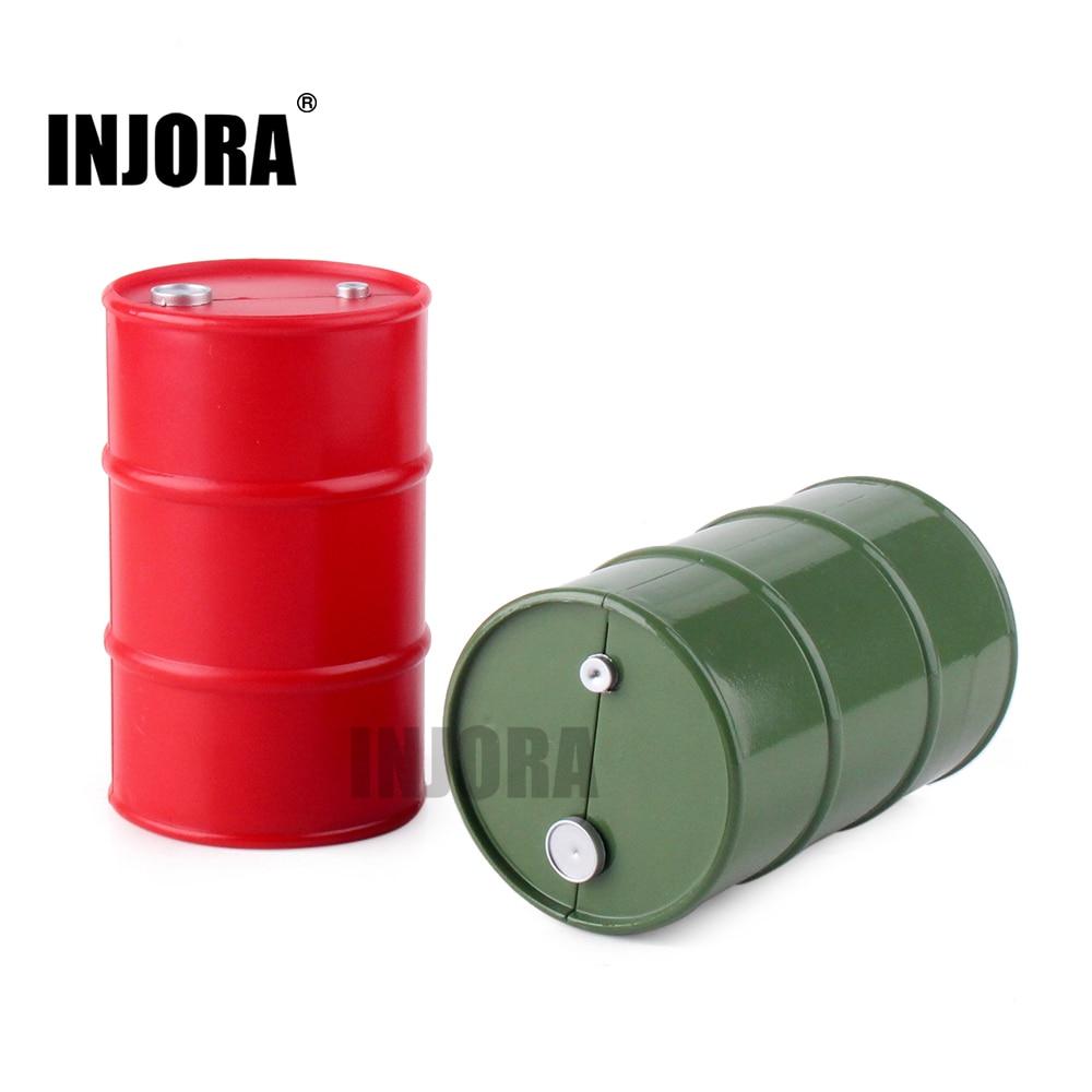 INJORA 1pc 95*60mm Mini Plastic Oil Drum, Scale Accessories for 1/10 RC Crawler