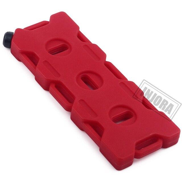 INJORA 1pc Mini Plastic Portable Fuel Cell, 1/10 Scale Accessories for RC Crawler (Red)