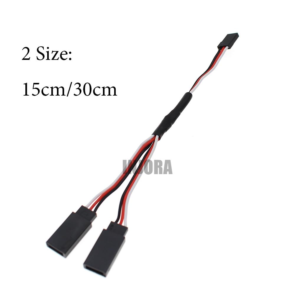 INJORA 1PCS 15/30/40cm RC Servo Extension Y Wire Cable Y harness for JR Futaba RC Model 3 INJORA 1PCS 15/30/40cm RC Servo Extension Y Wire Cable Y harness for JR Futaba RC Model
