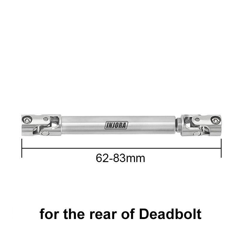 INJORA 1pcs Stainless Steel Drive Shaft with D Shaped Hole for SCX24 AX24 FCX18 FCX24m 15 INJORA 1pcs Stainless Steel Drive Shaft with D Shaped Hole for SCX24 AX24 FCX18 FCX24m