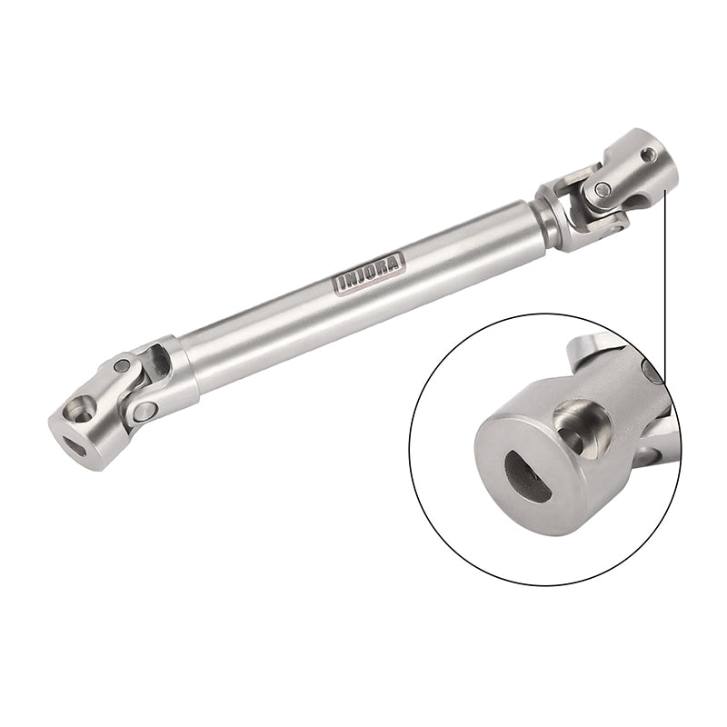 INJORA 1pcs Stainless Steel Drive Shaft with D Shaped Hole for SCX24 AX24 FCX18 FCX24m 17 INJORA 1pcs Stainless Steel Drive Shaft with D Shaped Hole for SCX24 AX24 FCX18 FCX24m