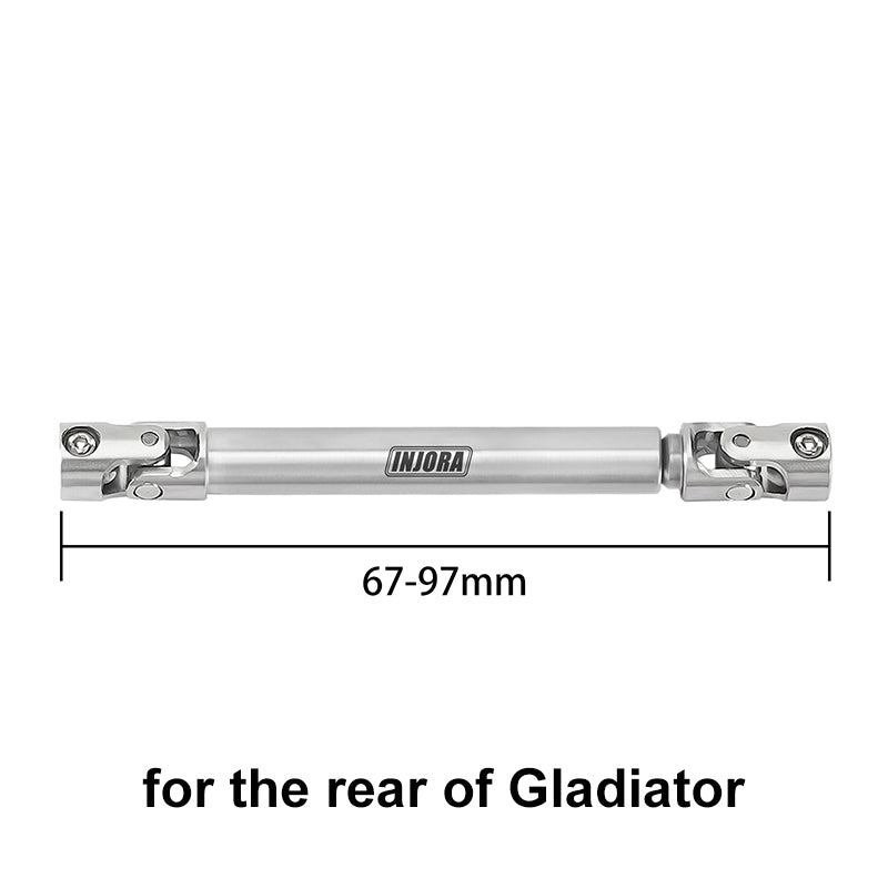 INJORA 1pcs Stainless Steel Drive Shaft with D Shaped Hole for SCX24 AX24 FCX18 FCX24m 19 INJORA 1pcs Stainless Steel Drive Shaft with D Shaped Hole for SCX24 AX24 FCX18 FCX24m