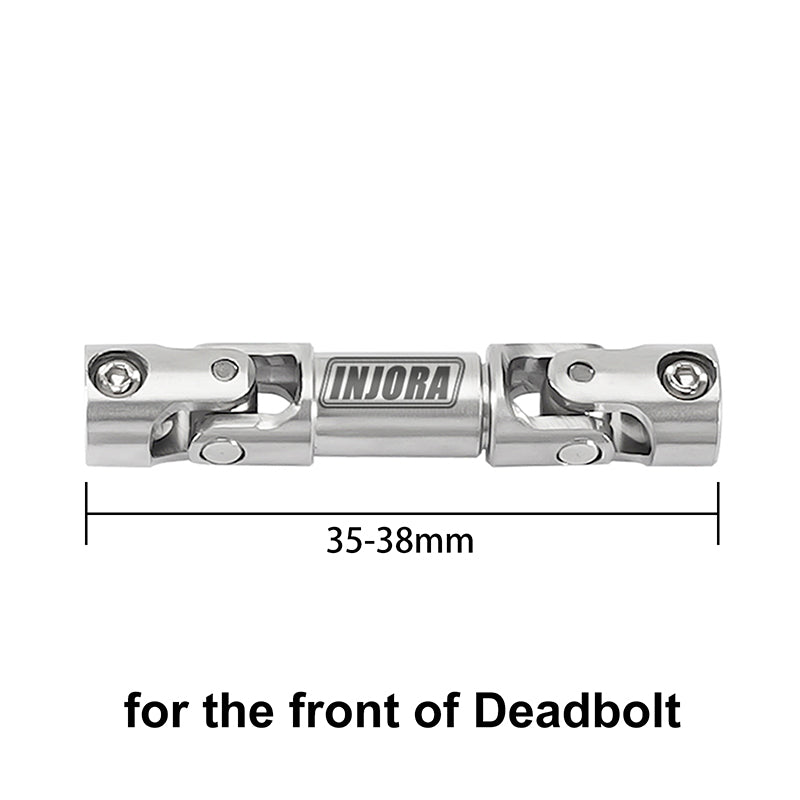 INJORA 1pcs Stainless Steel Drive Shaft with D Shaped Hole for SCX24 AX24 FCX18 FCX24m 3 INJORA 1pcs Stainless Steel Drive Shaft with D Shaped Hole for SCX24 AX24 FCX18 FCX24m