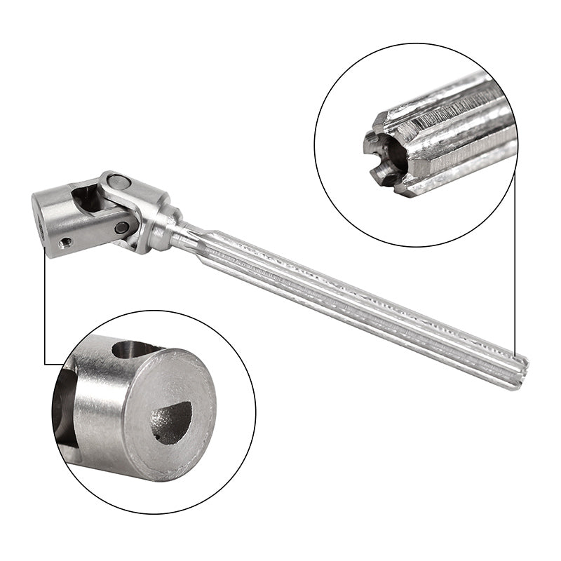 INJORA 1pcs Stainless Steel Drive Shaft with D Shaped Hole for SCX24 AX24 FCX18 FCX24m 21 INJORA 1pcs Stainless Steel Drive Shaft with D Shaped Hole for SCX24 AX24 FCX18 FCX24m