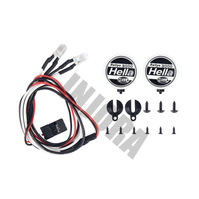 INJORA 2/4PCS Round LED Light Covers for 1/10 RC Car 3 INJORA 2/4PCS Round LED Light Covers for 1/10 RC Car