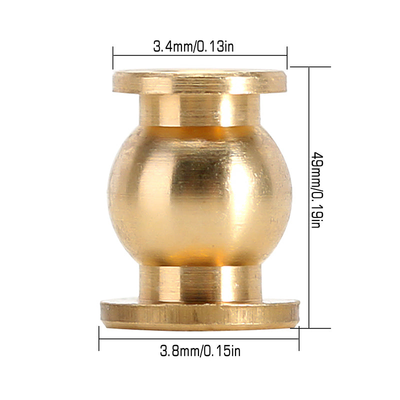 INJORA 20PCS Aluminum / Brass Joint Balls Pivot Balls with O-rings for INJORA SCX24 Shock Links 13 INJORA 20PCS Aluminum / Brass Joint Balls Pivot Balls with O-rings for INJORA SCX24 Shock Links