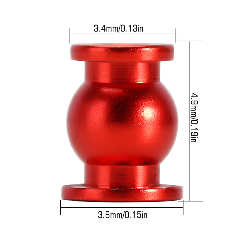 INJORA 20PCS Aluminum / Brass Joint Balls Pivot Balls with O-rings for INJORA SCX24 Shock Links 6 INJORA 20PCS Aluminum / Brass Joint Balls Pivot Balls with O-rings for INJORA SCX24 Shock Links