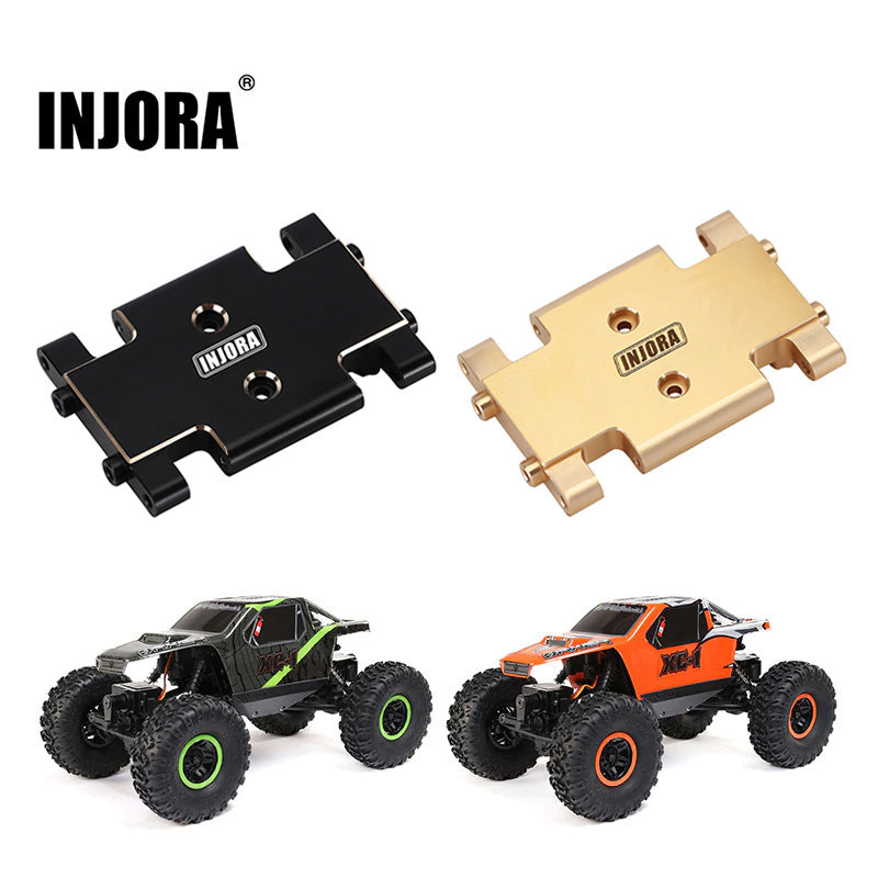 INJORA 21g Brass Skid Plate Transmission Mount for 1/24 Axial AX24