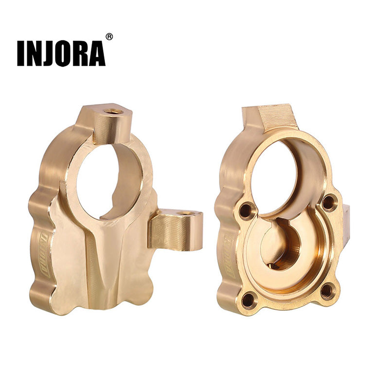 INJORA 2PCS 10g/pcs Brass Inner Portal Housing Steering Knuckles for FMS FCX24 FCX18 (FCX24-05)