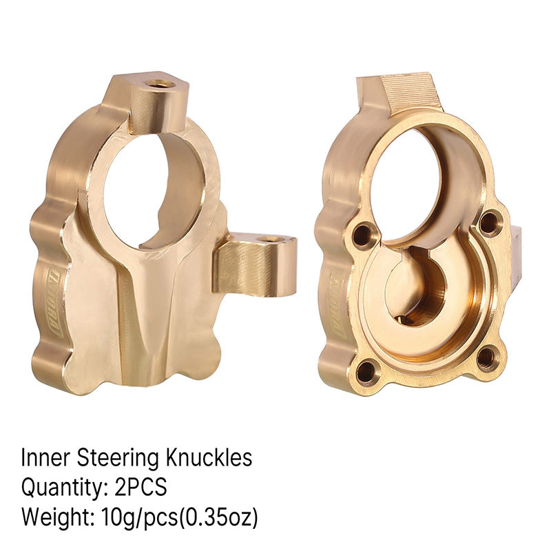 INJORA 2PCS 10g/pcs Brass Inner Portal Housing Steering Knuckles for FMS FCX24 FCX18 (FCX24-05) 3 INJORA 2PCS 10g/pcs Brass Inner Portal Housing Steering Knuckles for FMS FCX24 FCX18 (FCX24-05)