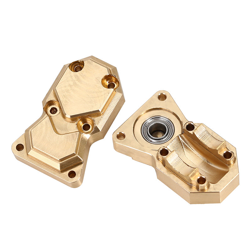INJORA 2pcs 10g/pcs Heavy Front Rear Brass Diff Covers for Axial SCX24 AX24 8 INJORA 2pcs 10g/pcs Heavy Front Rear Brass Diff Covers for Axial SCX24 AX24