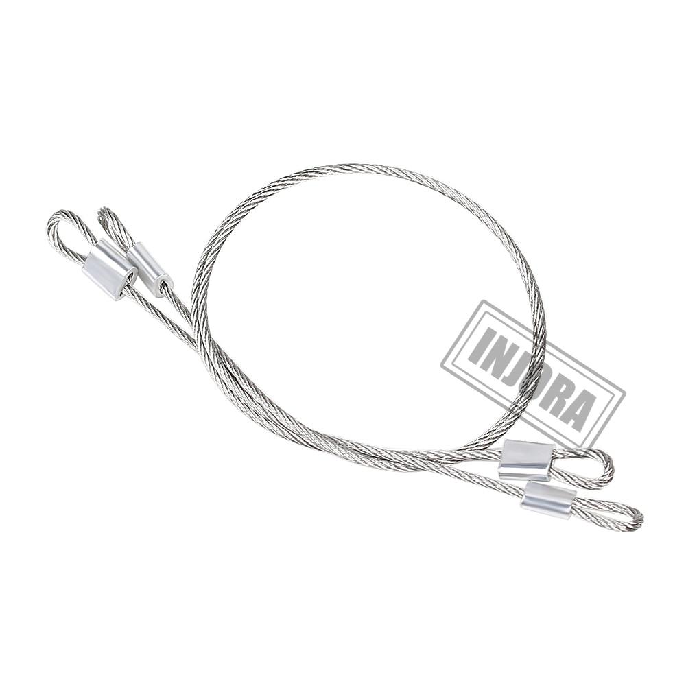 INJORA 2pcs 180mm Modified Parts Steel Ropes for 1/10 RC Crawler 4 INJORA 2pcs 180mm Modified Parts Steel Ropes for 1/10 RC Crawler