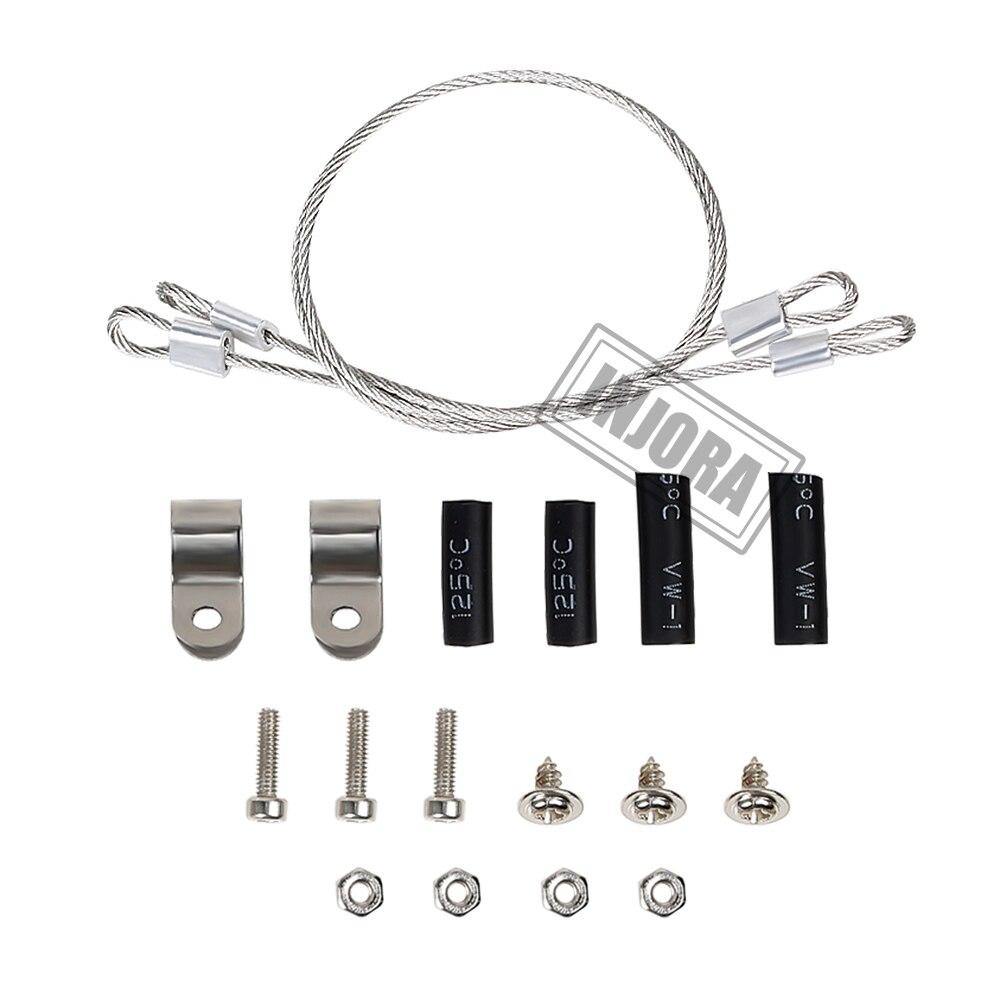 INJORA 2pcs 180mm Modified Parts Steel Ropes for 1/10 RC Crawler 5 INJORA 2pcs 180mm Modified Parts Steel Ropes for 1/10 RC Crawler