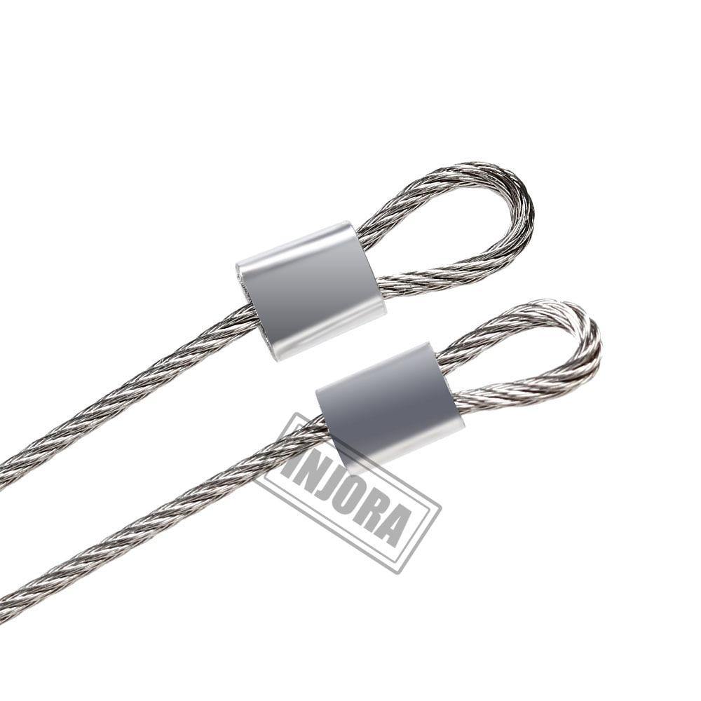 INJORA 2pcs 180mm Modified Parts Steel Ropes for 1/10 RC Crawler 7 INJORA 2pcs 180mm Modified Parts Steel Ropes for 1/10 RC Crawler