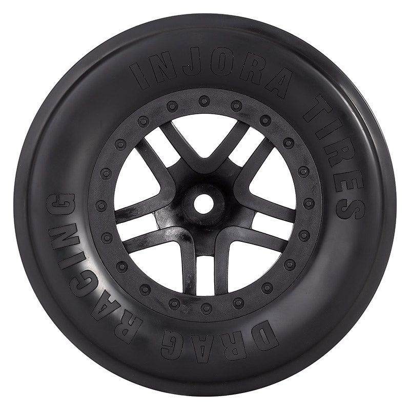INJORA 2PCS 2.2"/3.0" Rear Drag Racing Belted Wheels for Slash 2WD Losi 22S DR10 5 INJORA 2PCS 2.2"/3.0" Rear Drag Racing Belted Wheels for Slash 2WD Losi 22S DR10