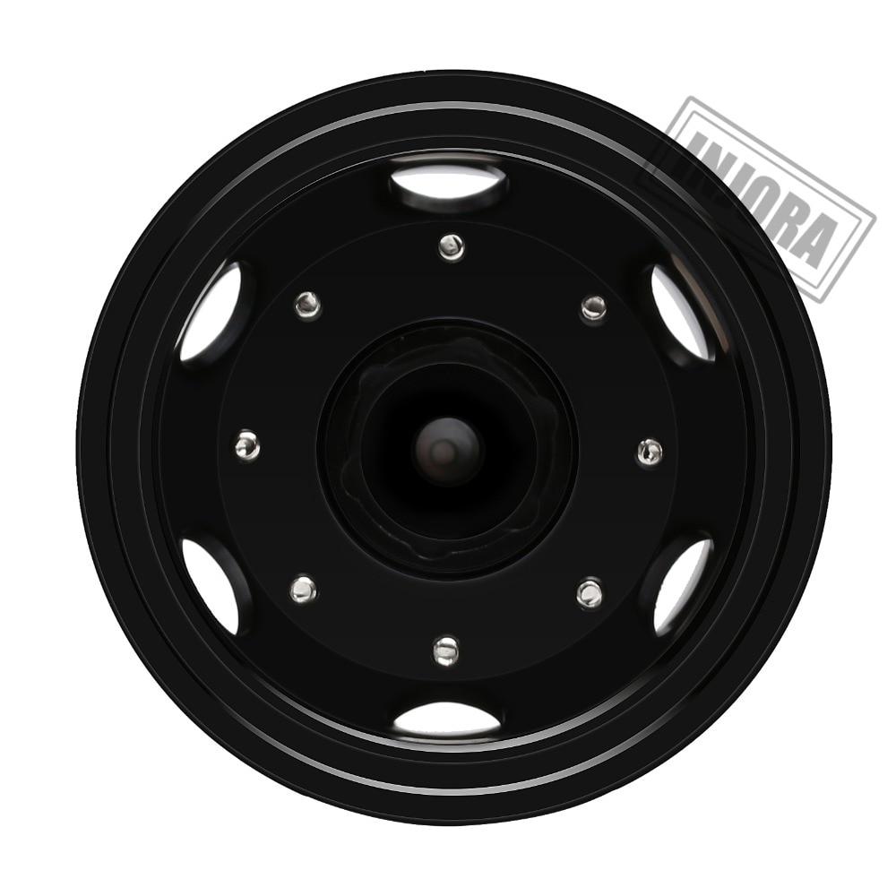INJORA 2PCS Black/Silver CNC Alloy Wheel Rims for 1/14 Tamiya Tractor 25 INJORA 2PCS Black/Silver CNC Alloy Wheel Rims for 1/14 Tamiya Tractor