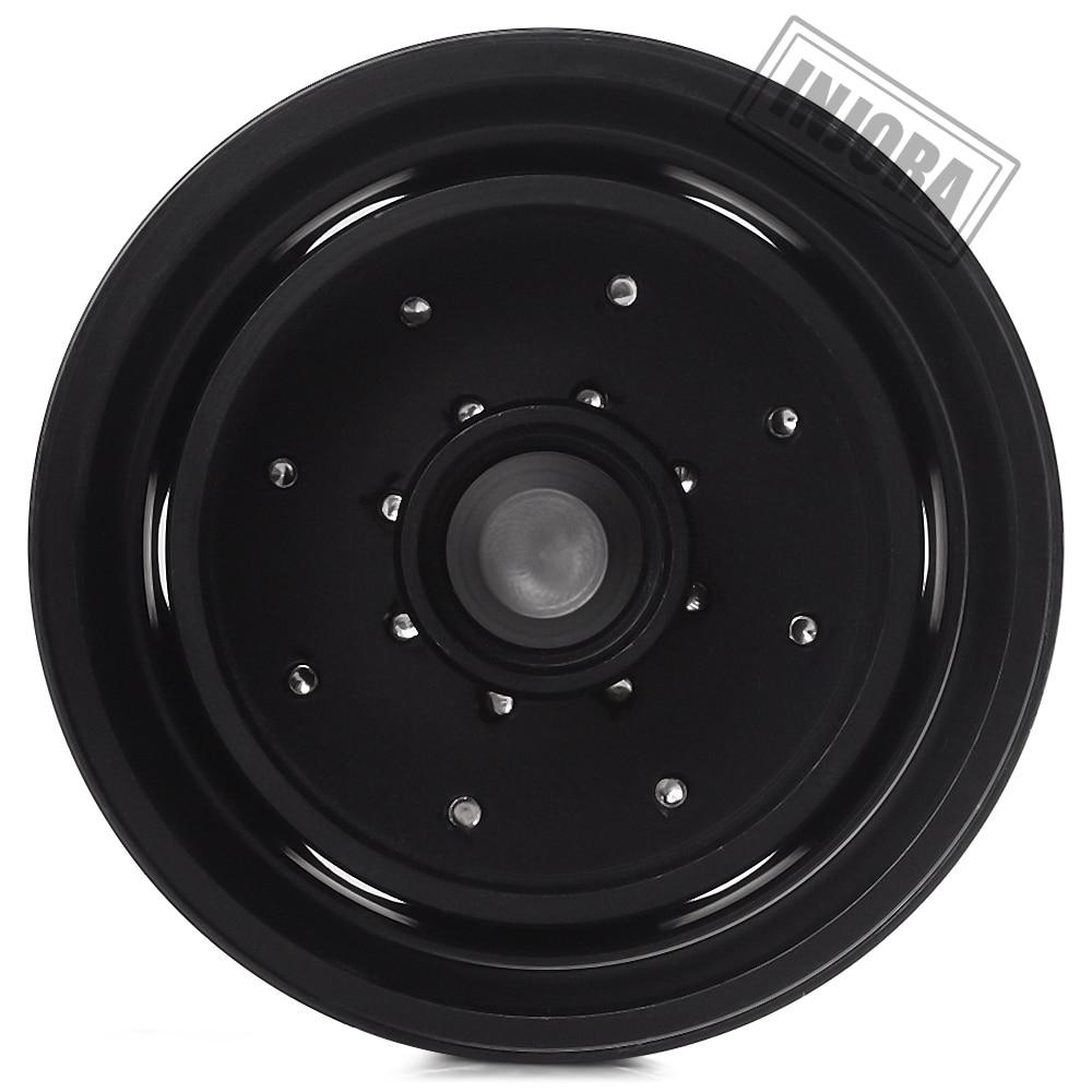 INJORA 2PCS Black/Silver CNC Alloy Wheel Rims for 1/14 Tamiya Tractor 7 INJORA 2PCS Black/Silver CNC Alloy Wheel Rims for 1/14 Tamiya Tractor