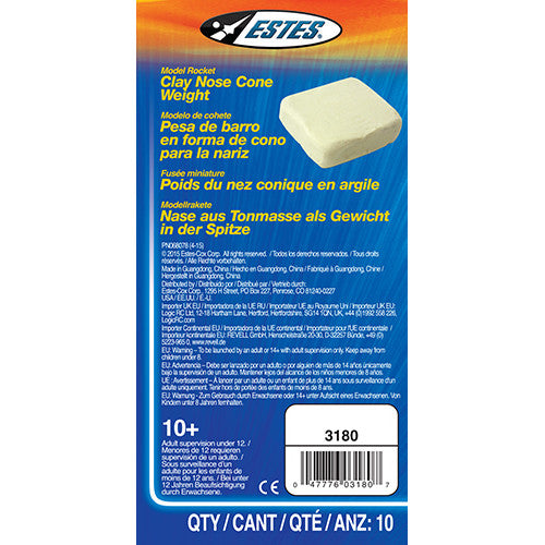 Clay Nose Cone Weight