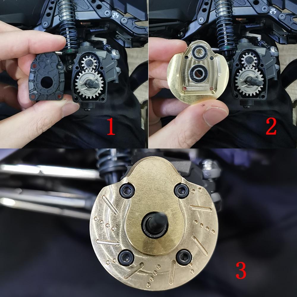 INJORA 2PCS Brass Portal Steering Knuckle Cap Housing for SCX10 III Capra 1.9 19 INJORA 2PCS Brass Portal Steering Knuckle Cap Housing for SCX10 III Capra 1.9