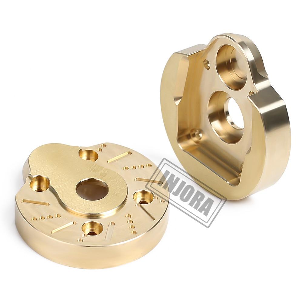 INJORA 2PCS Brass Portal Steering Knuckle Cap Housing for SCX10 III Capra 1.9 4 INJORA 2PCS Brass Portal Steering Knuckle Cap Housing for SCX10 III Capra 1.9