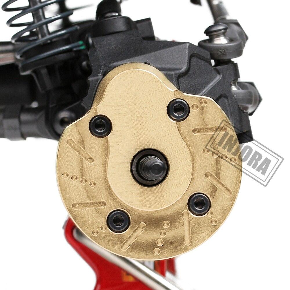 INJORA 2PCS Brass Portal Steering Knuckle Cap Housing for SCX10 III Capra 1.9 6 INJORA 2PCS Brass Portal Steering Knuckle Cap Housing for SCX10 III Capra 1.9