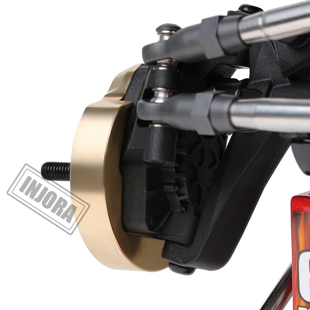 INJORA 2PCS Brass Portal Steering Knuckle Cap Housing for SCX10 III Capra 1.9 9 INJORA 2PCS Brass Portal Steering Knuckle Cap Housing for SCX10 III Capra 1.9
