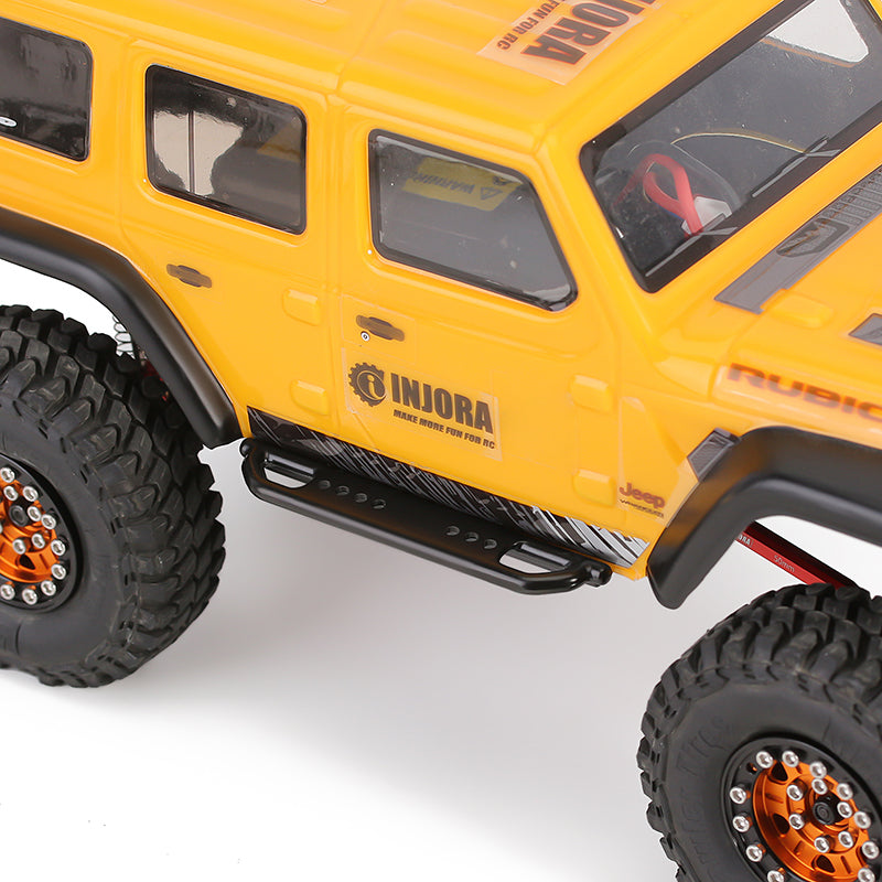 INJORA 2PCS Metal Rock Sliders Side Pedal for Axial SCX24 Jeep Wrangler Deadbolt Bronco 9 INJORA 2PCS Metal Rock Sliders Side Pedal for Axial SCX24 Jeep Wrangler Deadbolt Bronco
