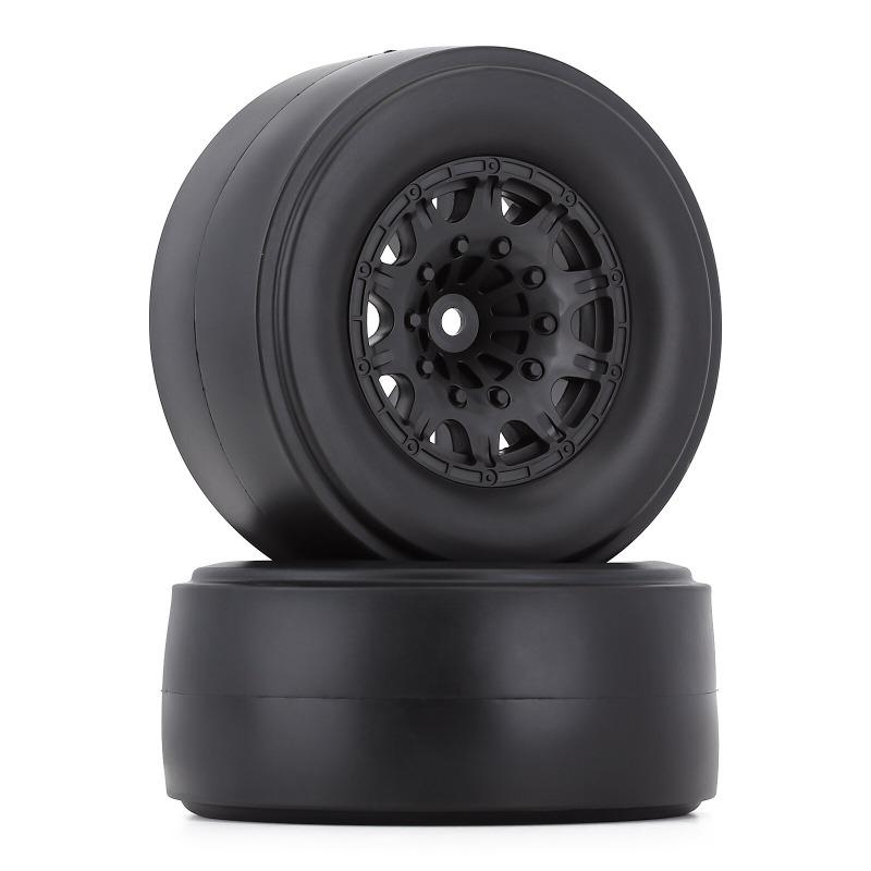 INJORA 2PCS Rear 2.2"/3.0" Drag Racing Wheel & Tires for Slash 2WD Losi 22S AE DR10