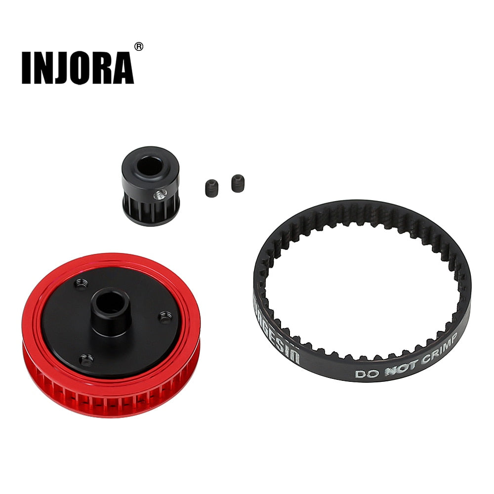 INJORA 3.2/5.0 Belt Drive Transmission Gears System for Stock Axial SCX10 II 90046