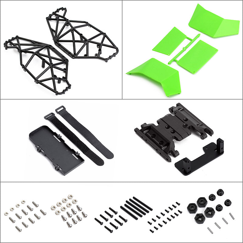 INJORA 310mm Wheelbase Nylon Rock Buggy Chassis Roll Cage for 1/10 RC Crawler 3 INJORA 310mm Wheelbase Nylon Rock Buggy Chassis Roll Cage for 1/10 RC Crawler