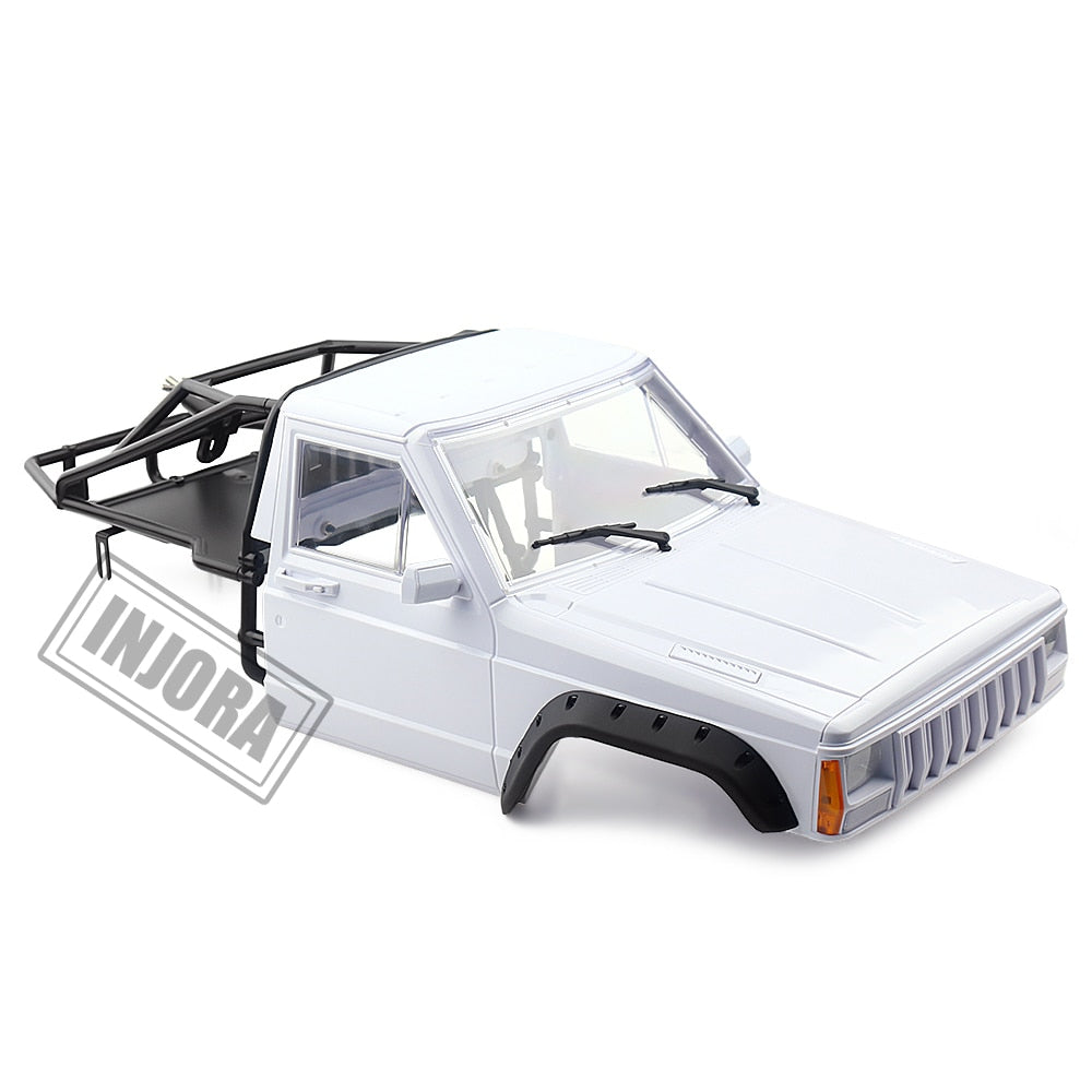 INJORA 313/324mm Wheelbase Jeep Cherokee Body Cab with Back-Half Cage 11 INJORA 313/324mm Wheelbase Jeep Cherokee Body Cab with Back-Half Cage