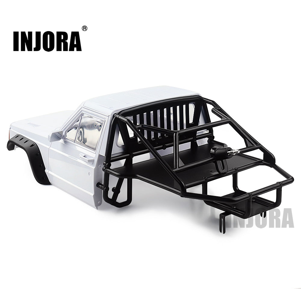 INJORA 313/324mm Wheelbase Jeep Cherokee Body Cab with Back-Half Cage 13 INJORA 313/324mm Wheelbase Jeep Cherokee Body Cab with Back-Half Cage