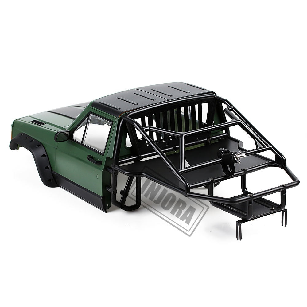 INJORA 313/324mm Wheelbase Jeep Cherokee Body Cab with Back-Half Cage 18 INJORA 313/324mm Wheelbase Jeep Cherokee Body Cab with Back-Half Cage