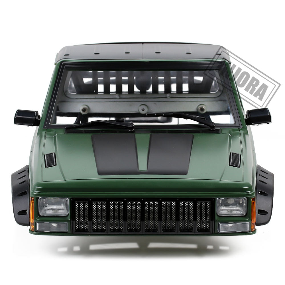 INJORA 313/324mm Wheelbase Jeep Cherokee Body Cab with Back-Half Cage 20 INJORA 313/324mm Wheelbase Jeep Cherokee Body Cab with Back-Half Cage
