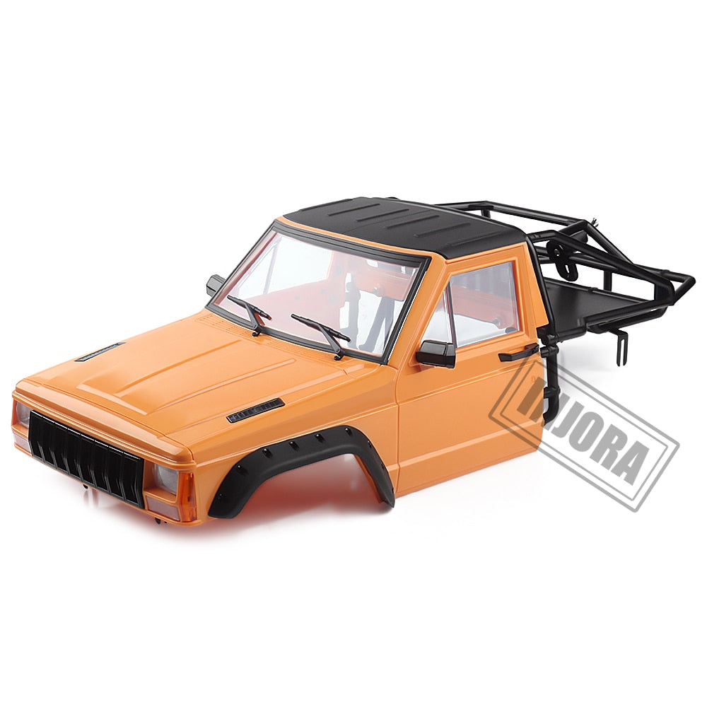 INJORA 313/324mm Wheelbase Jeep Cherokee Body Cab with Back-Half Cage 21 INJORA 313/324mm Wheelbase Jeep Cherokee Body Cab with Back-Half Cage