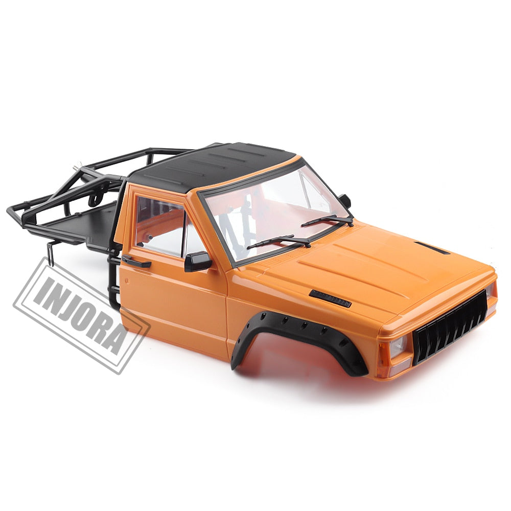 INJORA 313/324mm Wheelbase Jeep Cherokee Body Cab with Back-Half Cage 22 INJORA 313/324mm Wheelbase Jeep Cherokee Body Cab with Back-Half Cage