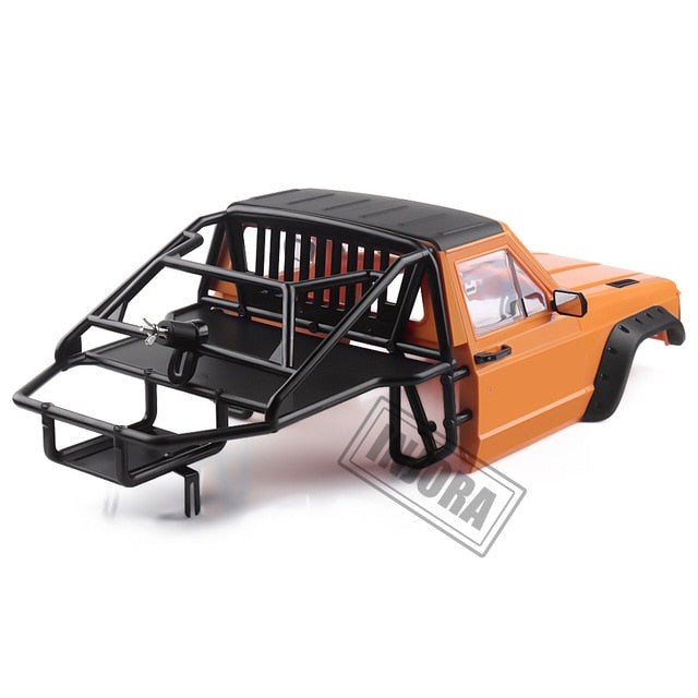 INJORA 313/324mm Wheelbase Jeep Cherokee Body Cab with Back-Half Cage 24 INJORA 313/324mm Wheelbase Jeep Cherokee Body Cab with Back-Half Cage